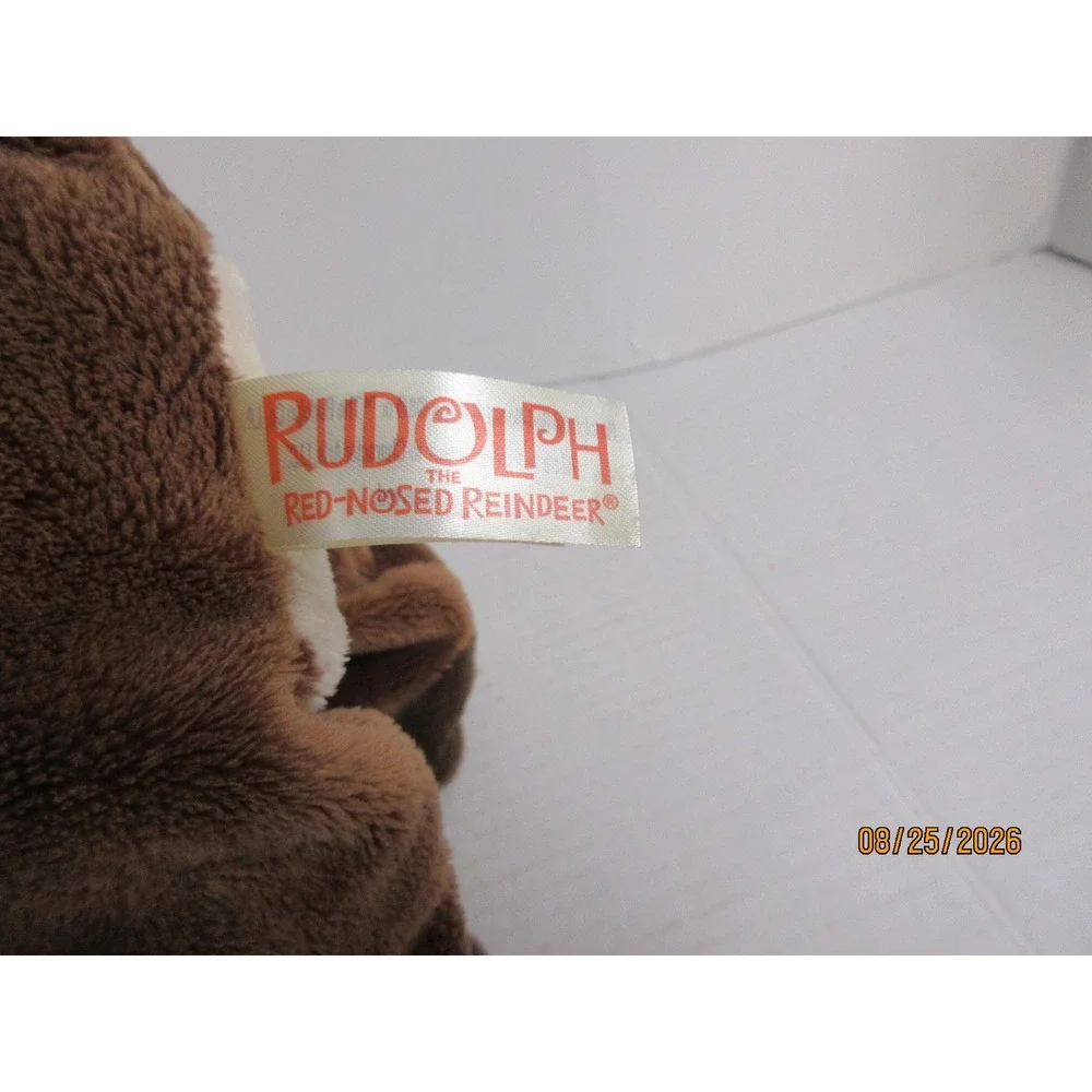 Dan Dee Rudolph The Red-Nosed Reindeer Animated Walking Light Up Nose Plush Toy